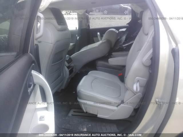 1GKEV33768J263301 - 2008 GMC ACADIA SLT-2 ოქროსფერი ფოტო 8