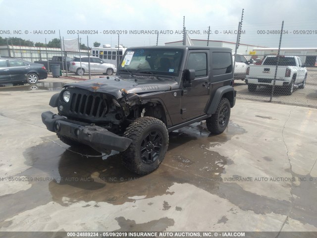 1C4AJWAG3JL860765 - 2018 JEEP WRANGLER SPORT BLACK photo 2