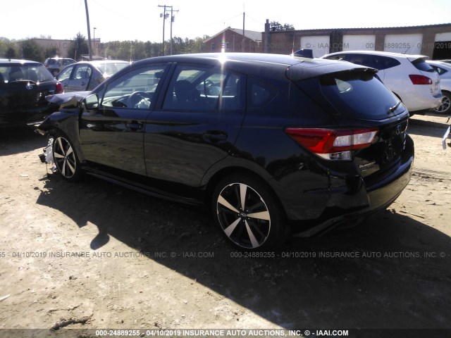 4S3GTAJ62K3715684 - 2019 SUBARU IMPREZA SPORT BLACK photo 3