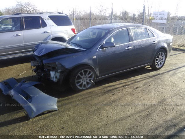 1G1ZK57728F184179 - 2008 CHEVROLET MALIBU LTZ GRAY photo 2