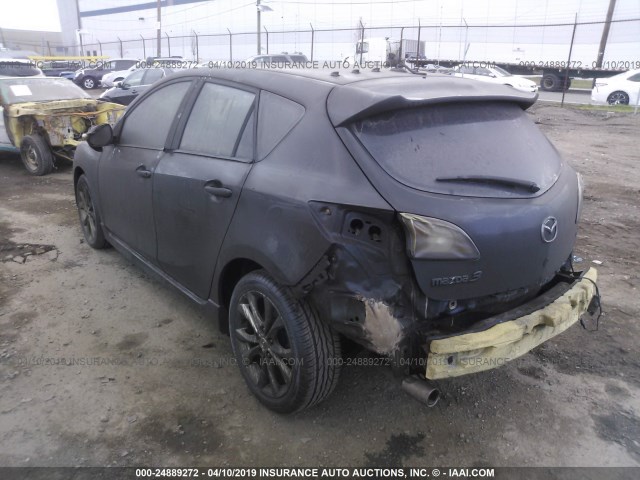 JM1BL1H65A1223595 - 2010 MAZDA 3 S BLACK photo 3