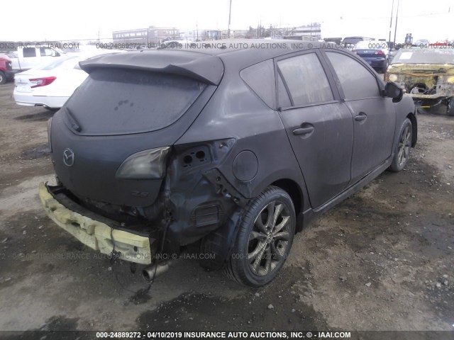 JM1BL1H65A1223595 - 2010 MAZDA 3 S BLACK photo 4