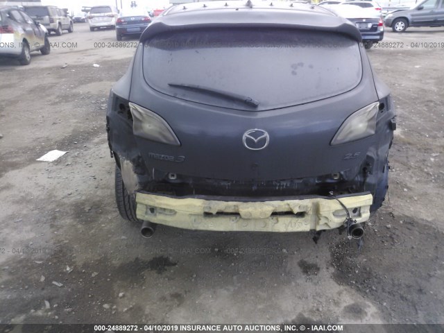 JM1BL1H65A1223595 - 2010 MAZDA 3 S BLACK photo 6