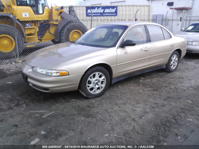 1G3WH52H52F162158 - 2002 OLDSMOBILE INTRIGUE GX GOLD photo 2