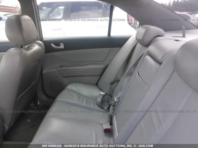 5NPEU46F76H128339 - 2006 HYUNDAI SONATA GLS/LX SILVER photo 8