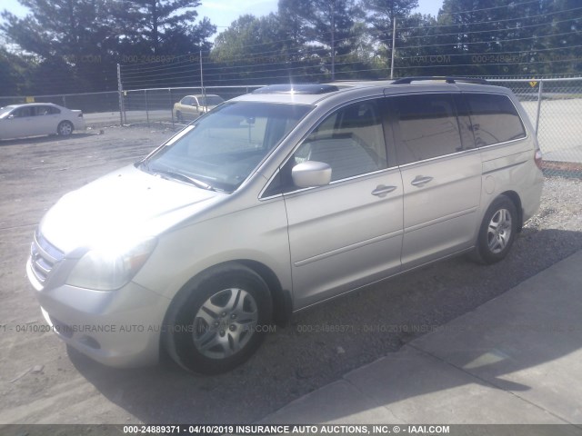 5FNRL38777B449706 - 2007 HONDA ODYSSEY EXL SILVER photo 2