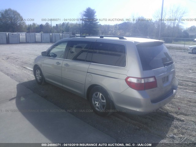 5FNRL38777B449706 - 2007 HONDA ODYSSEY EXL SILVER photo 3