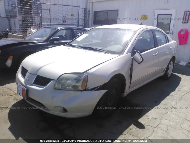 4A3AB36F74E092791 - 2004 MITSUBISHI GALANT ES MEDIUM/LS MEDIUM WHITE photo 2