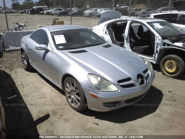 WDBWK56F67F150844 - 2007 MERCEDES-BENZ SLK 350 SILVER photo 1