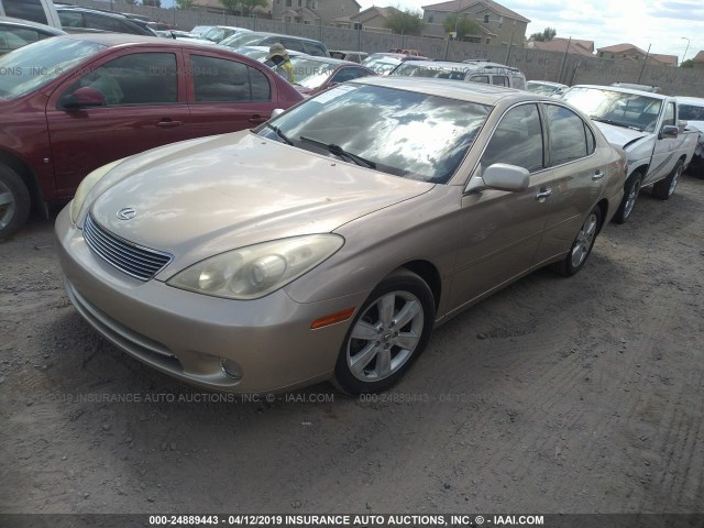 JTHBA30GX55124869 - 2005 LEXUS ES 330 GOLD photo 2