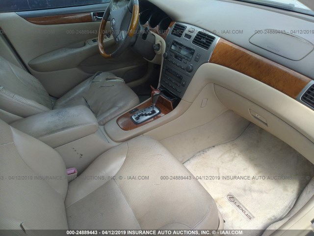 JTHBA30GX55124869 - 2005 LEXUS ES 330 GOLD photo 5