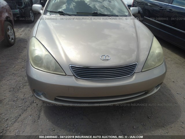 JTHBA30GX55124869 - 2005 LEXUS ES 330 GOLD photo 6