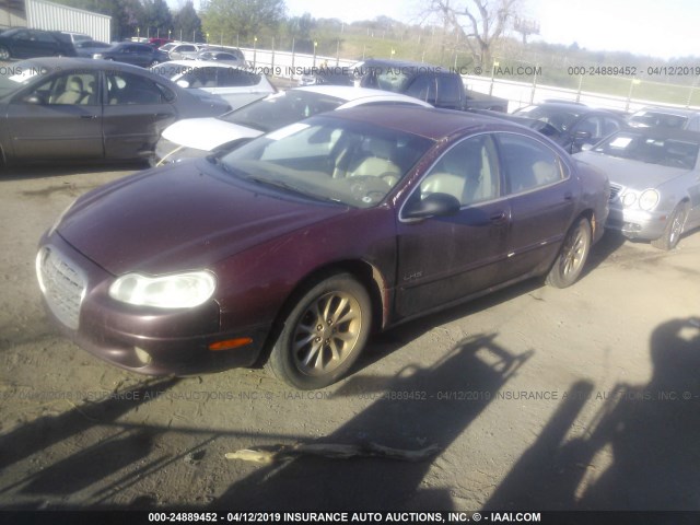 2C3HC56G61H663943 - 2001 CHRYSLER LHS RED photo 2