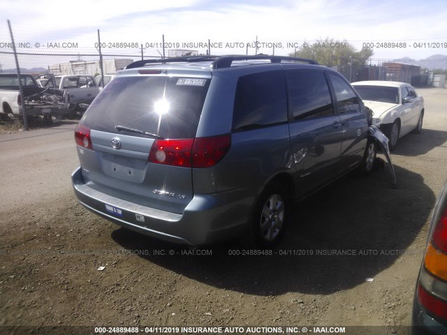 5TDZA23C26S535293 - 2006 TOYOTA SIENNA CE/LE Light Blue photo 4