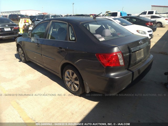 JF1GE61668H518123 - 2008 SUBARU IMPREZA 2.5I GRAY photo 3