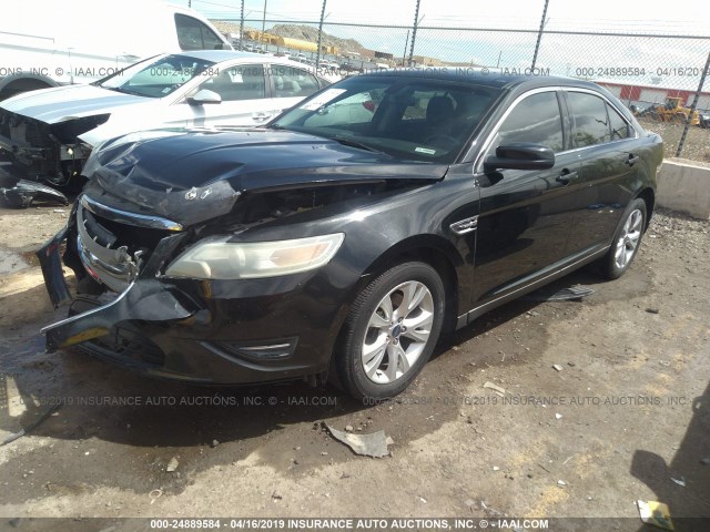 1FAHP2EW1AG116040 - 2010 FORD TAURUS SEL BLACK photo 2