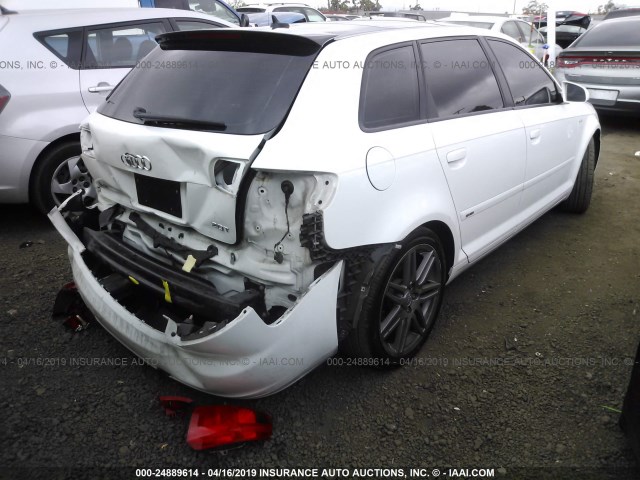 WAUHF78P98A112181 - 2008 AUDI A3 2.0 WHITE photo 4