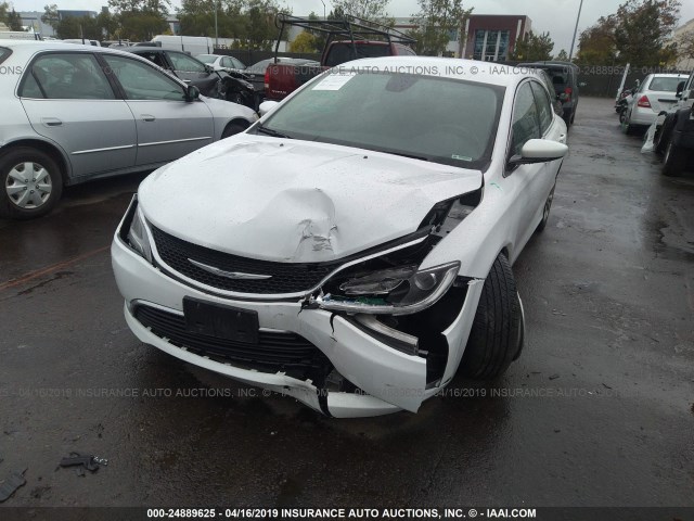 1C3CCCABXGN167053 - 2016 CHRYSLER 200 LIMITED WHITE photo 6