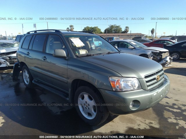 JTEEP21A570206599 - 2007 TOYOTA HIGHLANDER SPORT/LIMITED GREEN photo 1