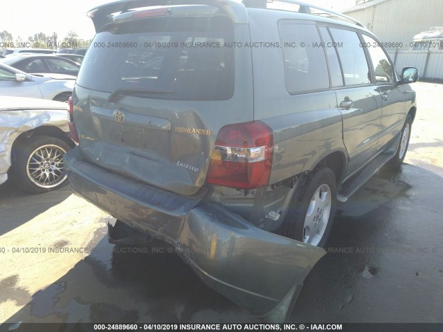 JTEEP21A570206599 - 2007 TOYOTA HIGHLANDER SPORT/LIMITED GREEN photo 6