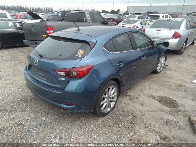 3MZBN1L3XHM151858 - 2017 MAZDA 3 TOURING BLUE photo 4