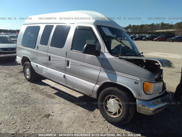 1FDRE14L9YHB15451 - 2000 FORD ECONOLINE E150 VAN WHITE photo 1