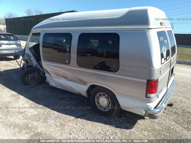 1FDRE14L9YHB15451 - 2000 FORD ECONOLINE E150 VAN WHITE photo 3