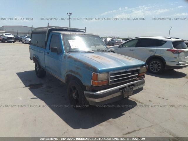 1FTCR10A4NUC69877 - 1992 FORD RANGER BLUE photo 1