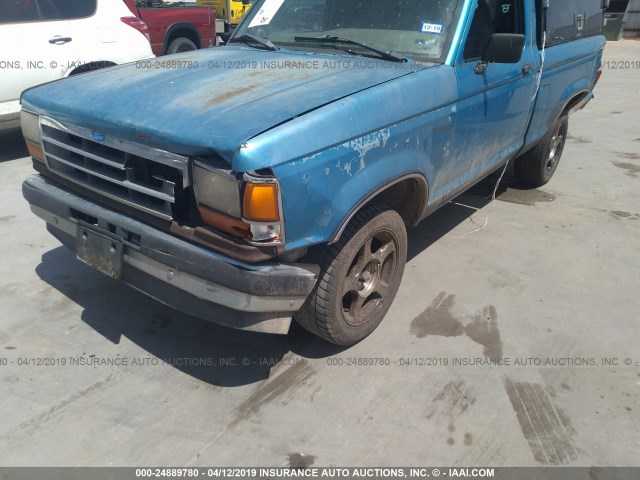 1FTCR10A4NUC69877 - 1992 FORD RANGER BLUE photo 6