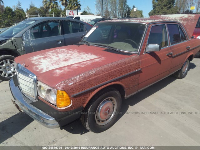 WDBAB23A5CB293335 - 1982 MERCEDES-BENZ 240 D RED photo 2