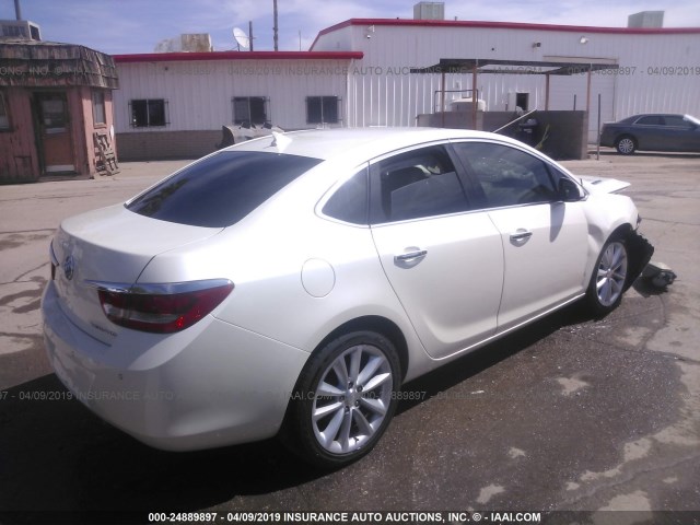 1G4PR5SK9E4115885 - 2014 BUICK VERANO CONVENIENCE WHITE photo 4