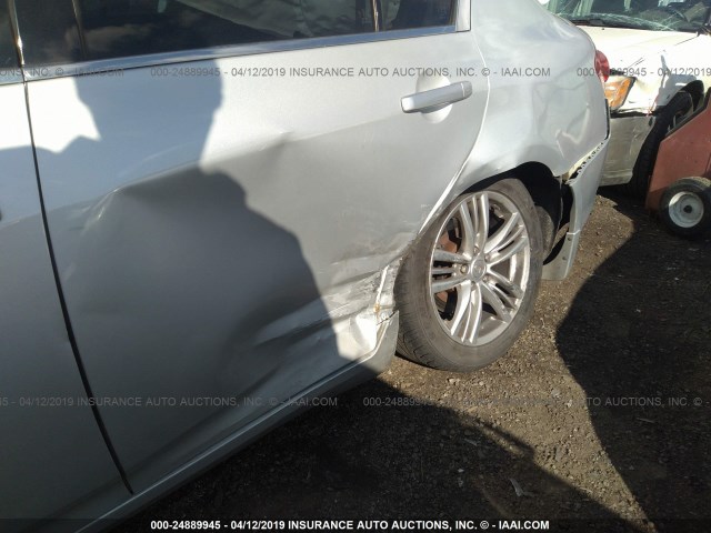 JN1DV6AR2CM731371 - 2012 INFINITI G25 SILVER photo 6