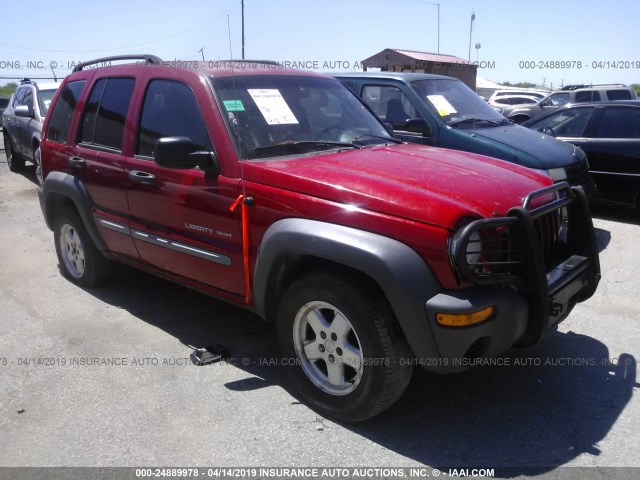 1J4GK48K33W550861 - 2003 JEEP LIBERTY SPORT/FREEDOM Կարմիր լուսանկար 1
