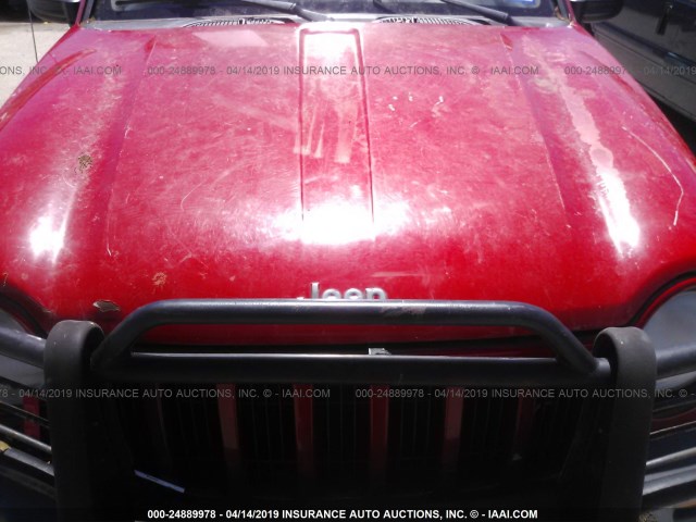 1J4GK48K33W550861 - 2003 JEEP LIBERTY SPORT/FREEDOM Կարմիր լուսանկար 10