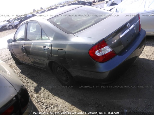 JTDBE32K840271761 - 2004 TOYOTA CAMRY LE/XLE GREEN photo 3