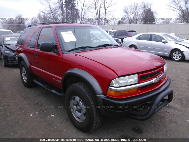 1GNCS18X94K135249 - 2004 CHEVROLET BLAZER RED photo 1