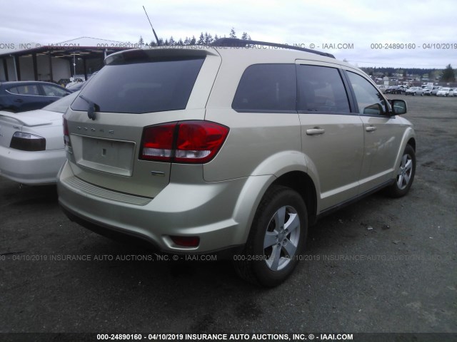 3D4PG1FGXBT541196 - 2011 DODGE JOURNEY MAINSTREET GOLD photo 4