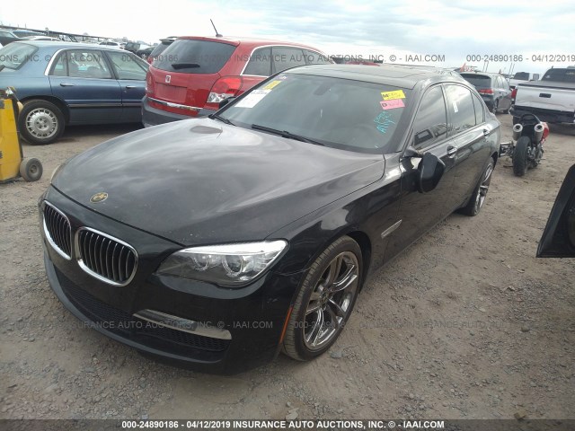 WBAYE4C58DDW22828 - 2013 BMW 740 LI BLACK photo 2