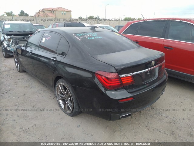 WBAYE4C58DDW22828 - 2013 BMW 740 LI BLACK photo 3