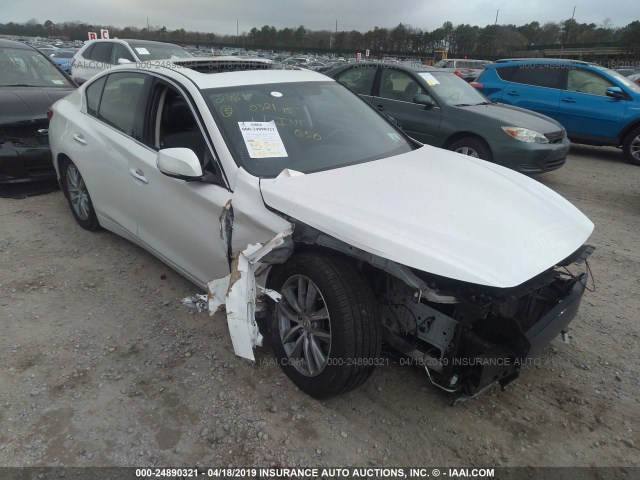 JN1BV7AP8FM347143 - 2015 INFINITI Q50 PREMIUM/SPORT WHITE photo 1