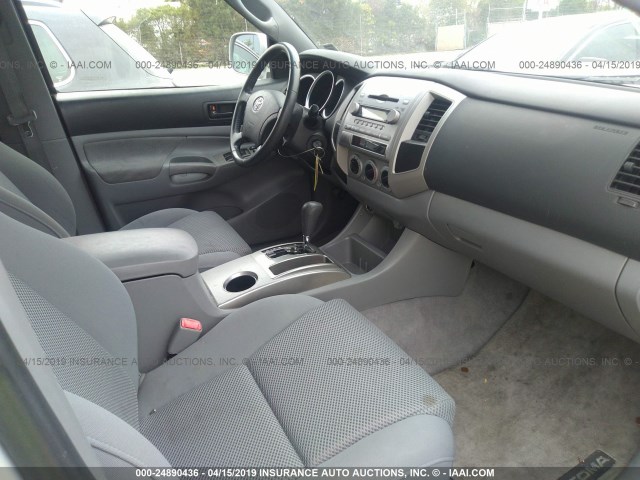 5TEJU62N35Z068787 - 2005 TOYOTA TACOMA DOUBLE CAB PRERUNNER SILVER photo 5