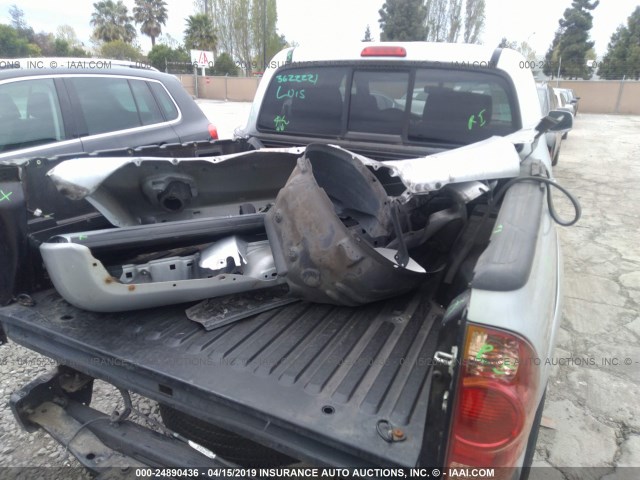 5TEJU62N35Z068787 - 2005 TOYOTA TACOMA DOUBLE CAB PRERUNNER SILVER photo 6