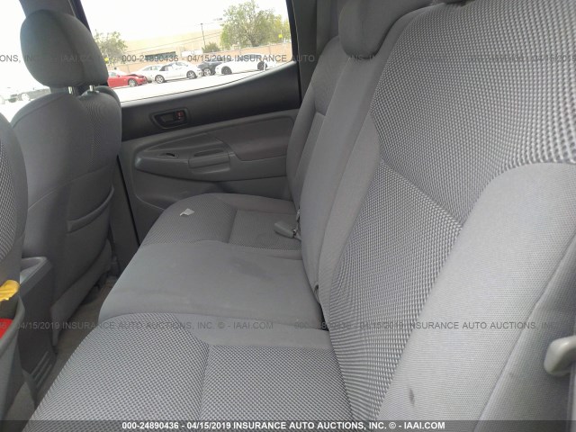 5TEJU62N35Z068787 - 2005 TOYOTA TACOMA DOUBLE CAB PRERUNNER SILVER photo 8