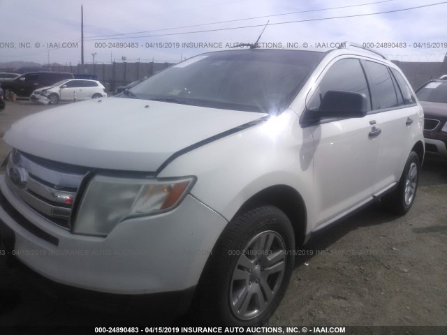 2FMDK3GC6ABA44870 - 2010 FORD EDGE SE WHITE photo 2