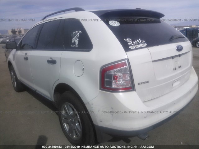 2FMDK3GC6ABA44870 - 2010 FORD EDGE SE WHITE photo 3