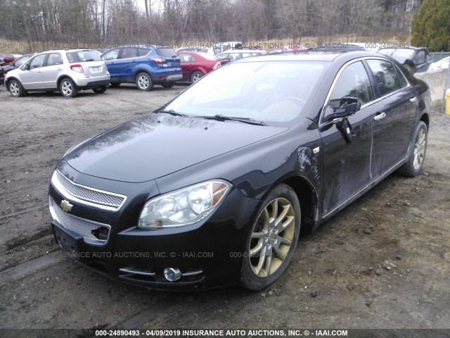 1G1ZK577584259971 - 2008 CHEVROLET MALIBU LTZ BLACK photo 2