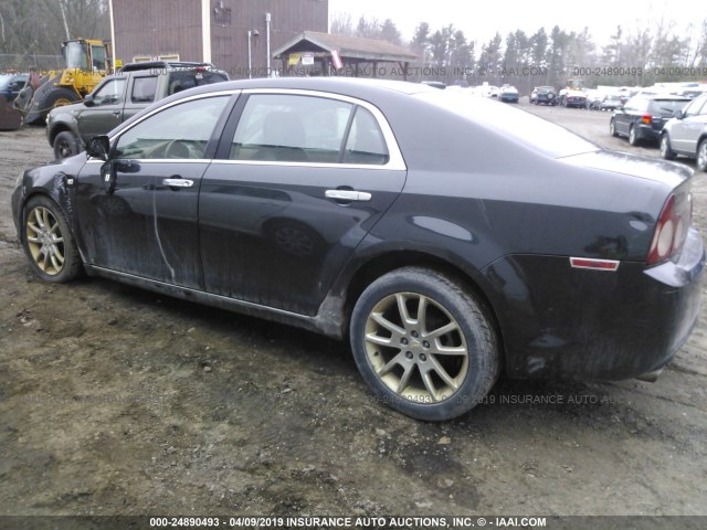 1G1ZK577584259971 - 2008 CHEVROLET MALIBU LTZ BLACK photo 3