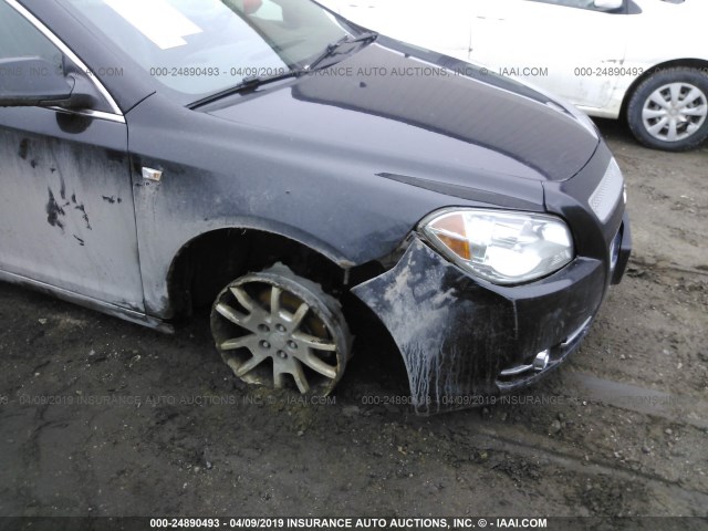 1G1ZK577584259971 - 2008 CHEVROLET MALIBU LTZ BLACK photo 6