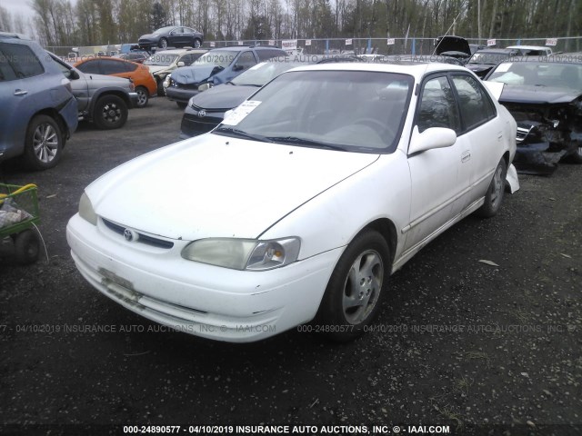 1NXBR18E0XZ157093 - 1999 TOYOTA COROLLA VE/CE/LE WHITE photo 2