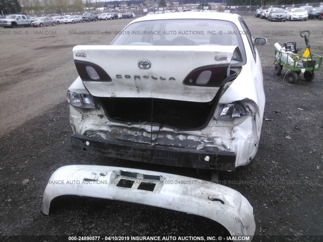 1NXBR18E0XZ157093 - 1999 TOYOTA COROLLA VE/CE/LE WHITE photo 6
